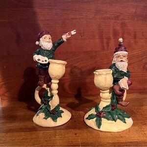 Santa Claus Candle Holders